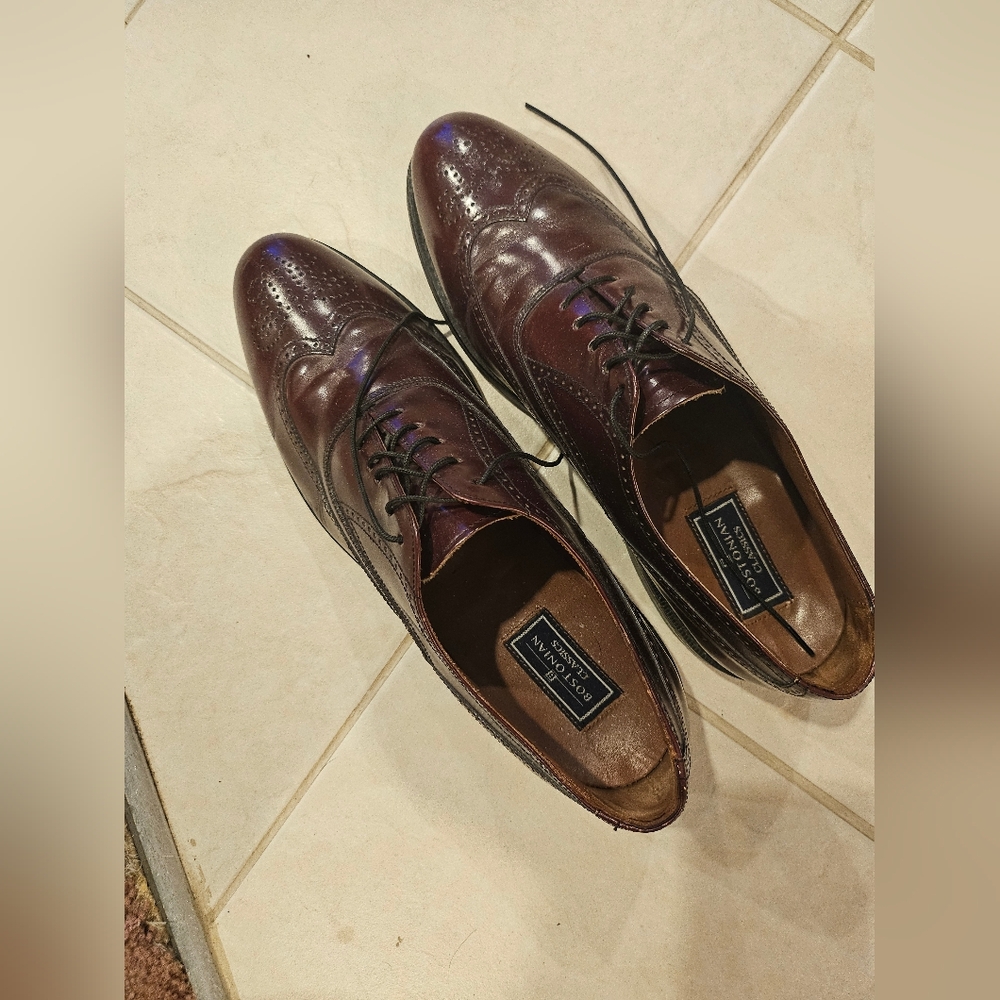 💜Bostonian Men's Burgundy Oxford Shoes